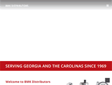 Tablet Screenshot of bmkdistributors.com